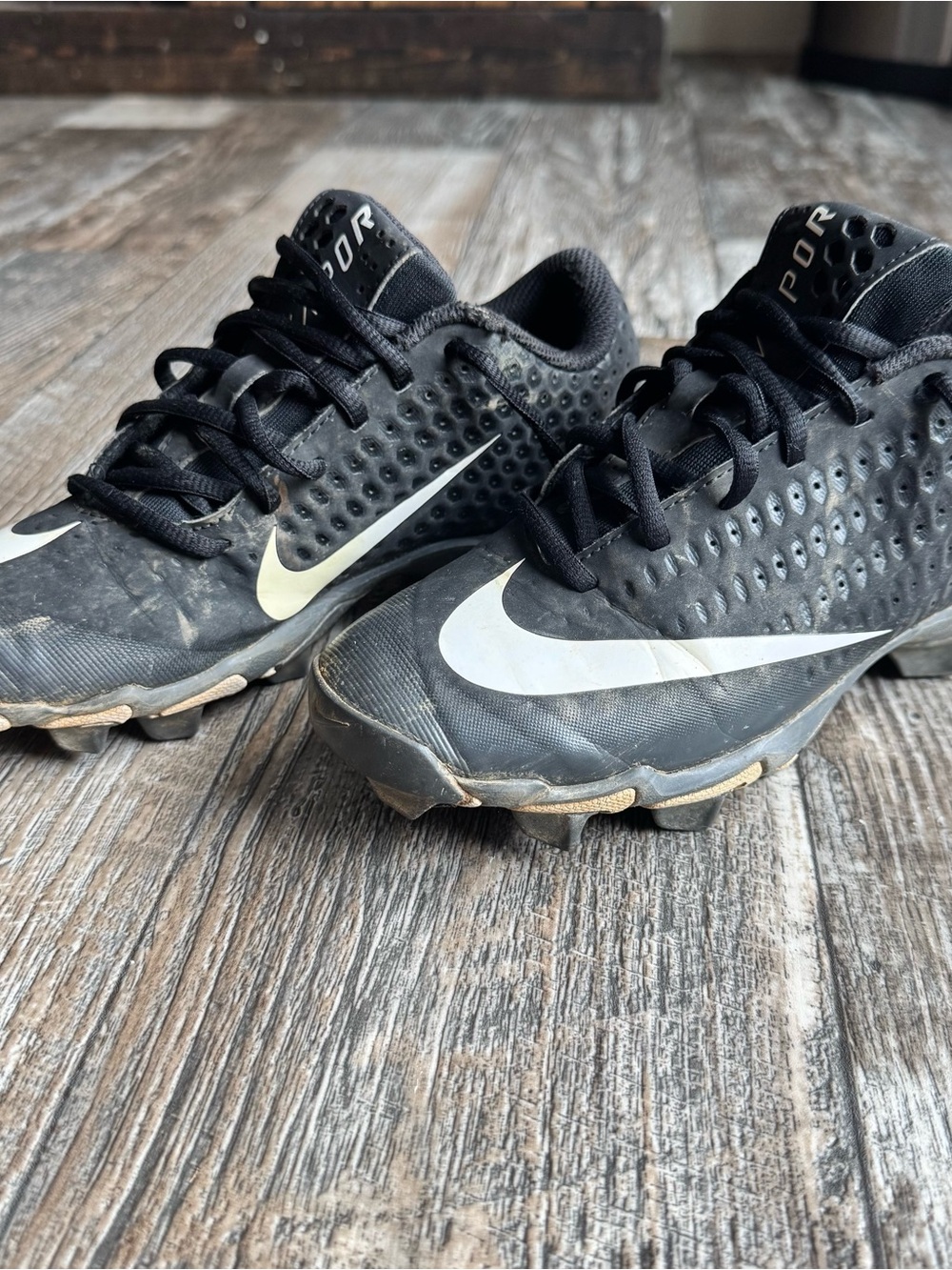 Nike Vapor Ultrafly 2 Keystone Black Baseball Cleats Youth Size 4.5